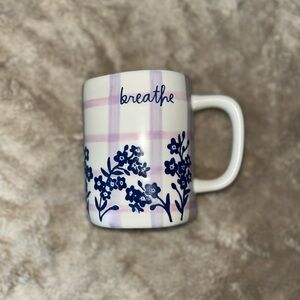 Floral Plaid Ceramic Mug Rae Dunn